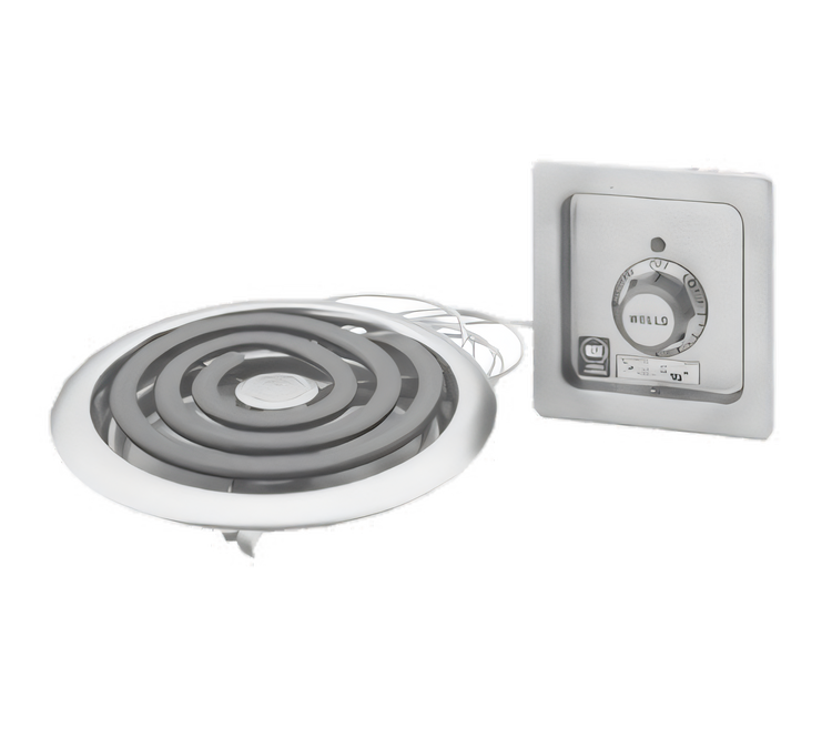 Product image #1 for Wells 10-Inch Built-In Electric Single-Burner Hot Plate with Flat Spiral Element and Stainless Steel Drip Tray