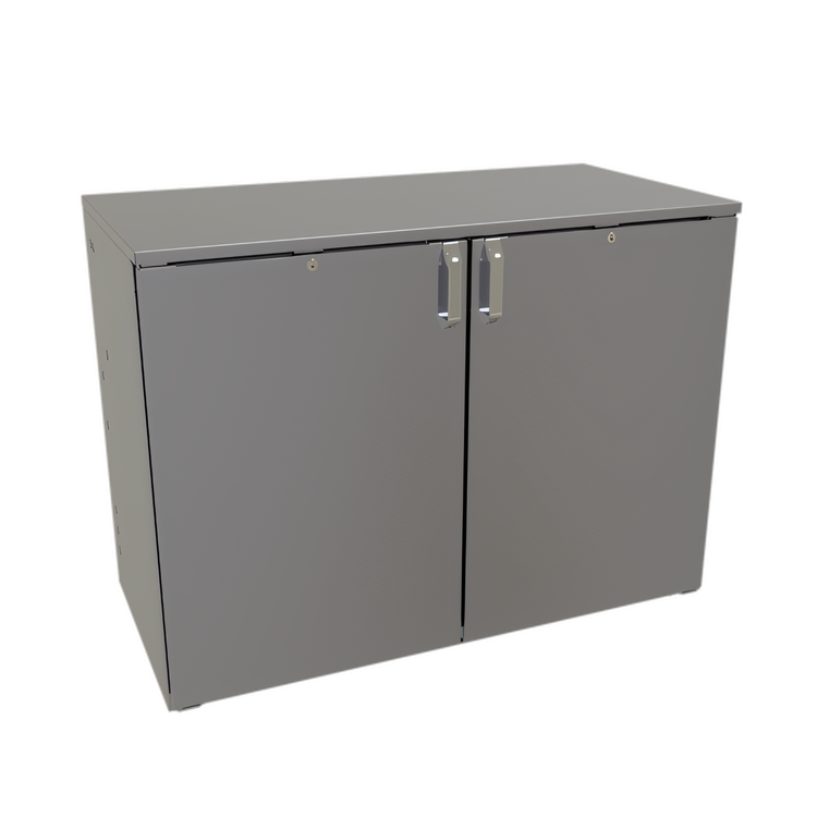 Product image #1 for Glastender C1RB48 One-Zone Remote Bar Profile Back Bar Cooler, 48-Inch, 2-Section, 20-Inch Door Openings
