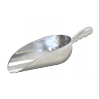 Omcan 58 oz Aluminum Solid Scoop — Round Bottom