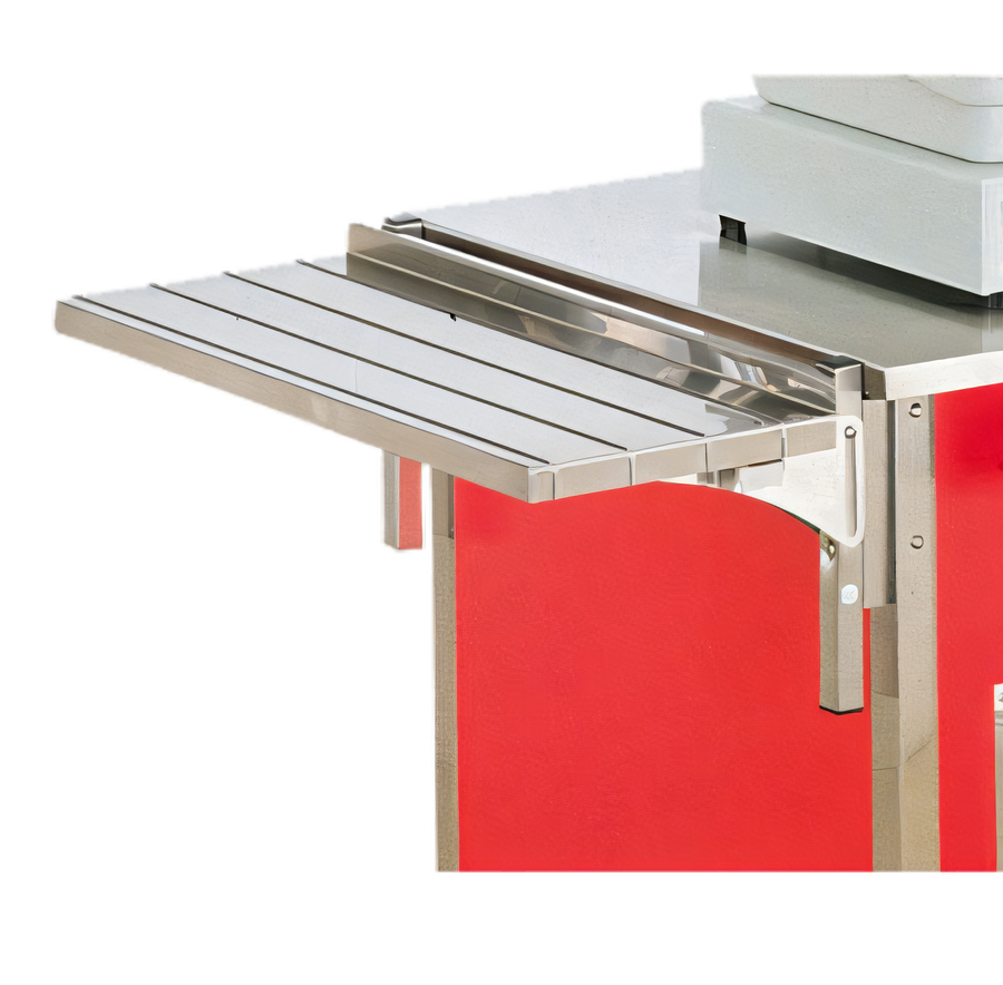 Product image #1 for Vollrath 4-Series Signature Server Customer-Side V-Rib Tray Slide with Fold-Down/Lift-Off Brackets, 60 x 12 Inches
