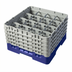 Thumbnail image #2 for Cambro Camrack® Full Size 16-Compartment Glass Rack with 5 Soft Gray Extenders, Navy Blue