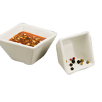 Thumbnail image #1 for American Metalcraft Prestige CSC15 Square Porcelain Sauce Cup, 1-1/2 oz Case of 96