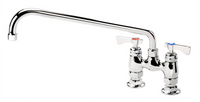 Krowne Royal Series 4-Inch Center Raised Deck Mount Faucet with 14-Inch Swing Spout