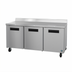 Thumbnail image #1 for Hoshizaki Steelheart 72-Inch Three-Section Worktop Refrigerator