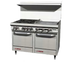 Thumbnail image #1 for Southbend S-Series 48-Inch Commercial Gas Restaurant Range with 4 Open Burners, 24-Inch Griddle, Standard Oven, and Cabinet Base
