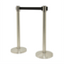 Thumbnail image #1 for Securit Portable Stainless Steel Barrier Post and Base System with 7-Foot Retractable Black Tape
