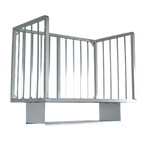 Thumbnail image #1 for John Boos ALMBR-4W-X Wall-Mounted Aluminum Meat Boat Rack, 48 x 20 Inches