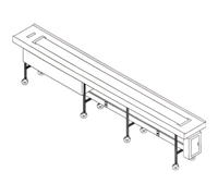 Dinex DXIESFB10 10 Foot Fabric Belt Tray Make-Up Conveyor
