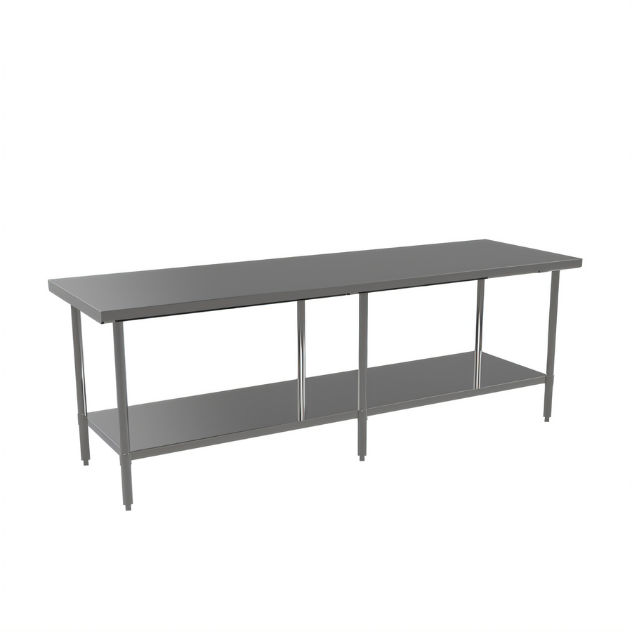 Product image #1 for Mixrite 84-Inch x 30-Inch Stainless Steel Work Table with Adjustable Undershelf