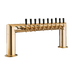 Thumbnail image #1 for Perlick Pass-Thru Glycol-Cooled Countertop Draft Beer Tower, 46 Inch W x 14 Inch H, 10 Faucets, Tarnish-Free Brass Finish