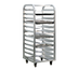 Thumbnail image #1 for New Age Lifetime Series Heavy-Duty Aluminum Roll-In End-Load Bun Pan Rack, 64 Inch High, 10-12 Pan Capacity