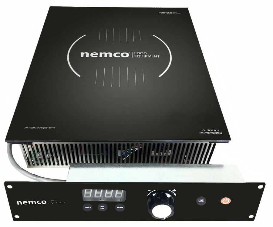 Product image #1 for Nemco DIPO Induction Drop-In Electric Induction Cooktop with Separate Digital Controls and LED Display, 1-Burner, 120V