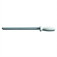 Dexter Russell Sani-Safe 12-Inch Diamond Honing Steel with White Polypropylene Handle