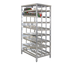 Thumbnail image #1 for New Age First In, First Out Stationary #10 Can Rack with Sloped Glides, 156-Can Capacity