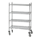 Thumbnail image #1 for Advance Tabco Special Value Series ECPC-34 Wire Shelving Post, 34"H, Numbered, Heavy-Duty Chrome-Plated, for Casters