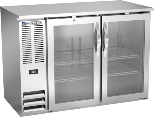 Product image #1 for Beverage-Air 48-Inch Shallow-Depth Food-Rated Back Bar Refrigerator with Glass Doors
