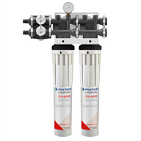 Everpure QTCR-2 Twin Foodservice Water Filter System with 2 CTO-QCR2 Cartridges