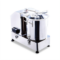 Omcan 12 Qt Stainless Steel Bowl Cutter/Processor with Adjustable-Speed Motor