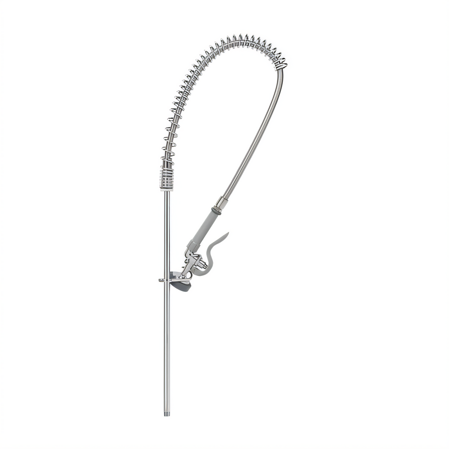 Product image #1 for T&S Brass B-2250 Spring Action Gooseneck Pre-Rinse Unit Without Base Faucet, 44-Inch Hose