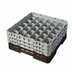 Thumbnail image #2 for Cambro Camrack Full Size 30-Compartment Glass Rack with 3 Soft Gray Extenders, 6-7/8 Inch High, Brown