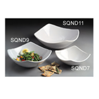 Thumbnail image #1 for American Metalcraft Squound SQND11 Square Ceramic Bowl, 76 oz., White