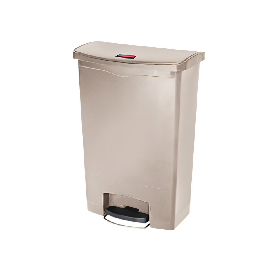 Product image #1 for Rubbermaid Commercial Slim Jim 24-Gallon Beige Resin Front-Step Trash Can