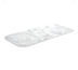 Thumbnail image #1 for Translucence Collection 21-Inch Rectangular Resin Platter, White Swirl