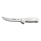 Thumbnail image #1 for Dexter Russell Sani-Safe 2473 6-Inch Curved Stiff Boning Knife, High-Carbon Stainless Steel, White Polypropylene Handle Case of 6