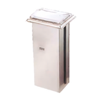 Thumbnail image #1 for Vollrath 6525-28 In-Counter Stainless Steel Napkin Dispenser with Chrome Faceplate, Horizontal Slot, 500-Napkin Capacity