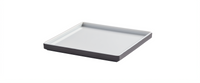 American Metalcraft Unity Collection 6-Inch Square Melamine Plate, Graphite