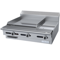 Garland Cuisine Series 36-Inch Heavy Duty Gas Combination Top Range with 24-Inch Thermostatic Griddle, 12-Inch Hot Top, Modular Top