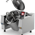 Thumbnail image #1 for Firex (Middleby) Baskett UPRIE062M_V1 62-Gallon Electric Tilting Kettle with Mixer, Full-Jacket, 316 Stainless Steel Liner
