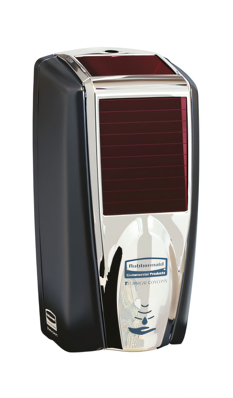Product image #1 for AutoFoam Touch-Free Foam Soap and Sanitizer Dispenser, 1100 mL, Black/Chrome