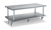 Thumbnail image #1 for Heavy Duty Double Pass-Thru Shelf With Over Shelf, 60 Inches W x 24 Inches D, 304 Stainless Steel