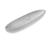 Thumbnail image #1 for American Metalcraft Translucence Collection Medium Oblong Resin Boat Bowl, 47.5 oz., White Swirl