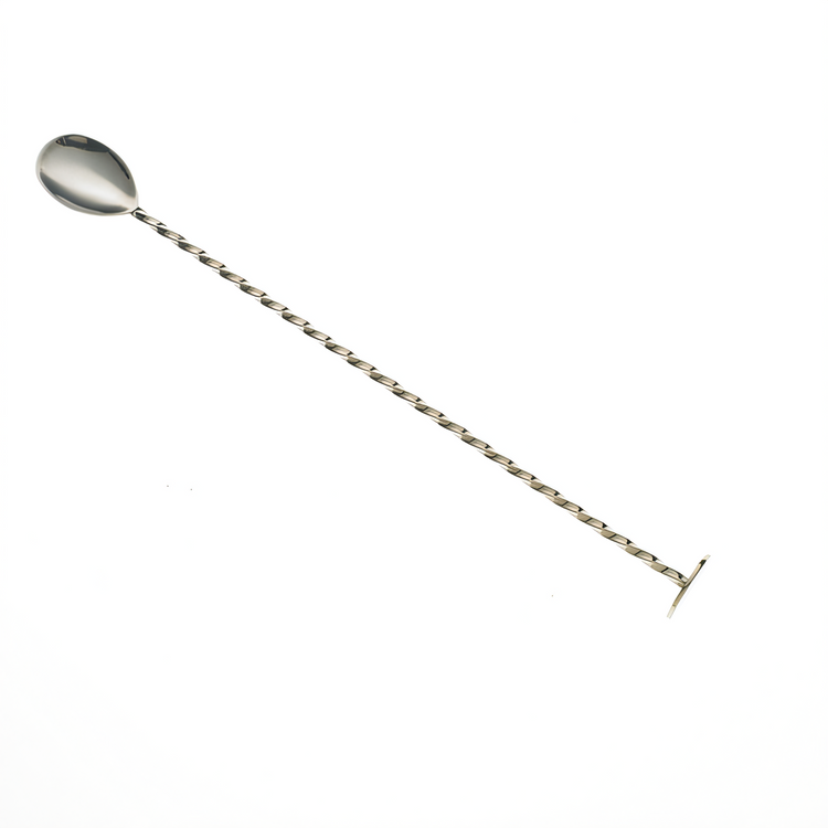 Product image #1 for Barfly 11-13/16 Inch Stainless Steel Bar Spoon with Muddler, Twisted Stem, One-Piece