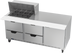 Thumbnail image #1 for Beverage-Air 72-Inch Three-Section Mega Top Refrigerated Prep Table with 4 Drawers, 1 Door, and 12-Pan Top
