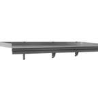 Thumbnail image #1 for Eagle Group Snap-n-Slide SWS1260TR-16/4 Wall-Mounted Stainless Steel Shelf with Ticket Rail, 60 x 12 Inches, 16 Gauge, 225 lb Capacity