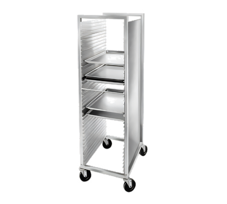 Product image #1 for Channel Manufacturing Semi-Enclosed Aluminum Bun Pan Rack, End-Load, 40-Pan Capacity, 21 x 26 x 70 Inches