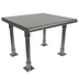 Thumbnail image #1 for BK Resources Heavy Duty Bullnose Single Overshelf, 24 x 24 Inches, Table Mount, 304 Stainless Steel