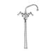 Thumbnail image #1 for Fisher Stainless Steel Single-Hole Deck-Mount Dual-Control Faucet with 12-Inch Swing Spout and Lever Handles
