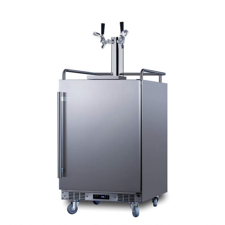 Product image #1 for Summit Commercial 24-Inch Indoor/Outdoor Draft Beer Dispenser, Built-In or Freestanding, 3 1/6-Barrel Keg Capacity