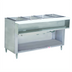 Thumbnail image #1 for Advance Tabco Triumph Supreme 4-Well LP Gas Water Bath Hot Food Table with Cutting Board and Open Undershelf
