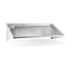 Thumbnail image #1 for 63-Inch Wall-Mounted Stainless Steel Slant Shelf for Dish Tables with Outlet Pipes