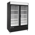 Thumbnail image #1 for Maxx Cold X-Series Two-Section Reach-In Glass Door Freezer Merchandiser, 48 Cu. Ft., Black
