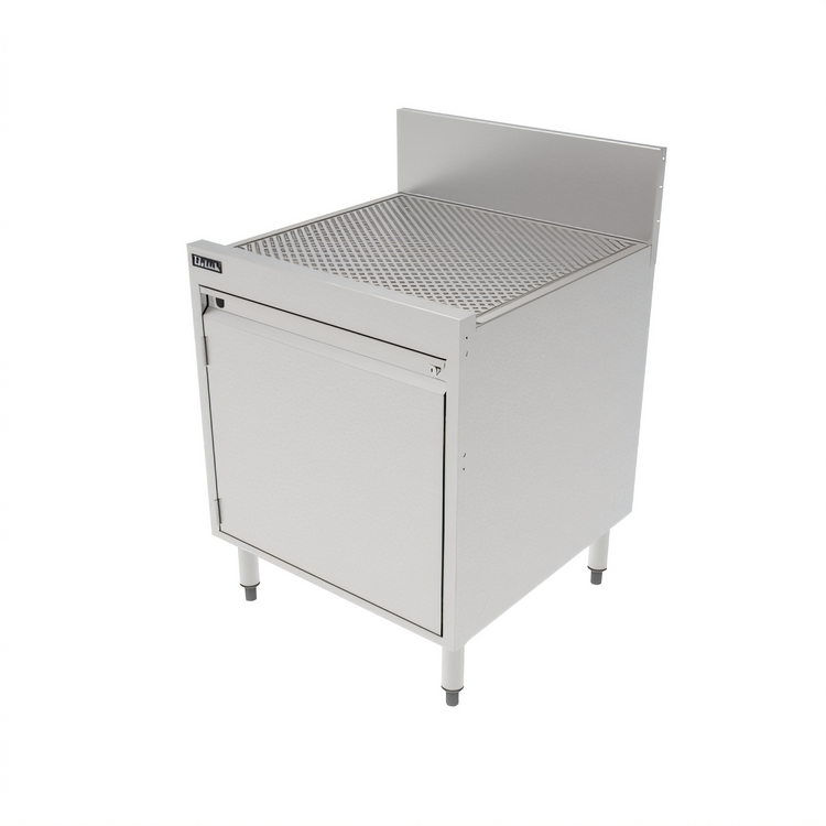 Product image #1 for Perlick Top Shelf 24-Inch Wide x 24-Inch Deep Underbar Storage Cabinet with Drainboard Top and Open Cabinet Base