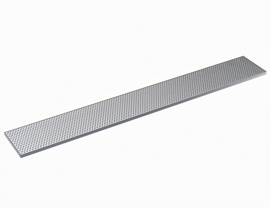 Product image #1 for Krowne 57-Inch x 8-Inch Brushed Stainless Steel Drip Tray