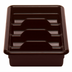 Thumbnail image #2 for Cambro Cambox 4-Compartment Cutlery Box, 11-3/8 x 20-7/16 x 3-3/4 in., Dark Brown