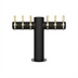 Thumbnail image #1 for Micro Matic Metropolis T-Style 6-Faucet Glycol-Cooled Draft Beer Tower with Kool-Rite Module, Matte Black