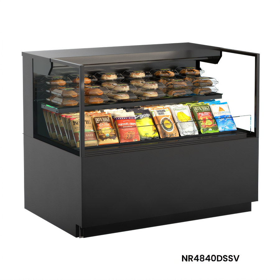 Product image #1 for Reveal® Freestanding Non-Refrigerated Self-Service Pastry Display Case
